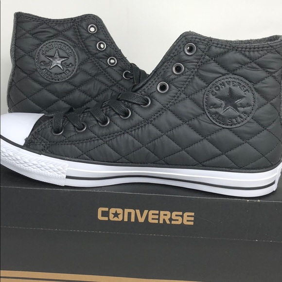 Converse Quilted Chuck Taylor High Tops Black - Picture 3 of 5